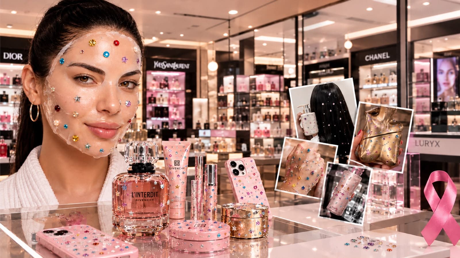 Outubro Rosa: Luryx Duty Free une beleza e conscientização em Foz do Iguaçu